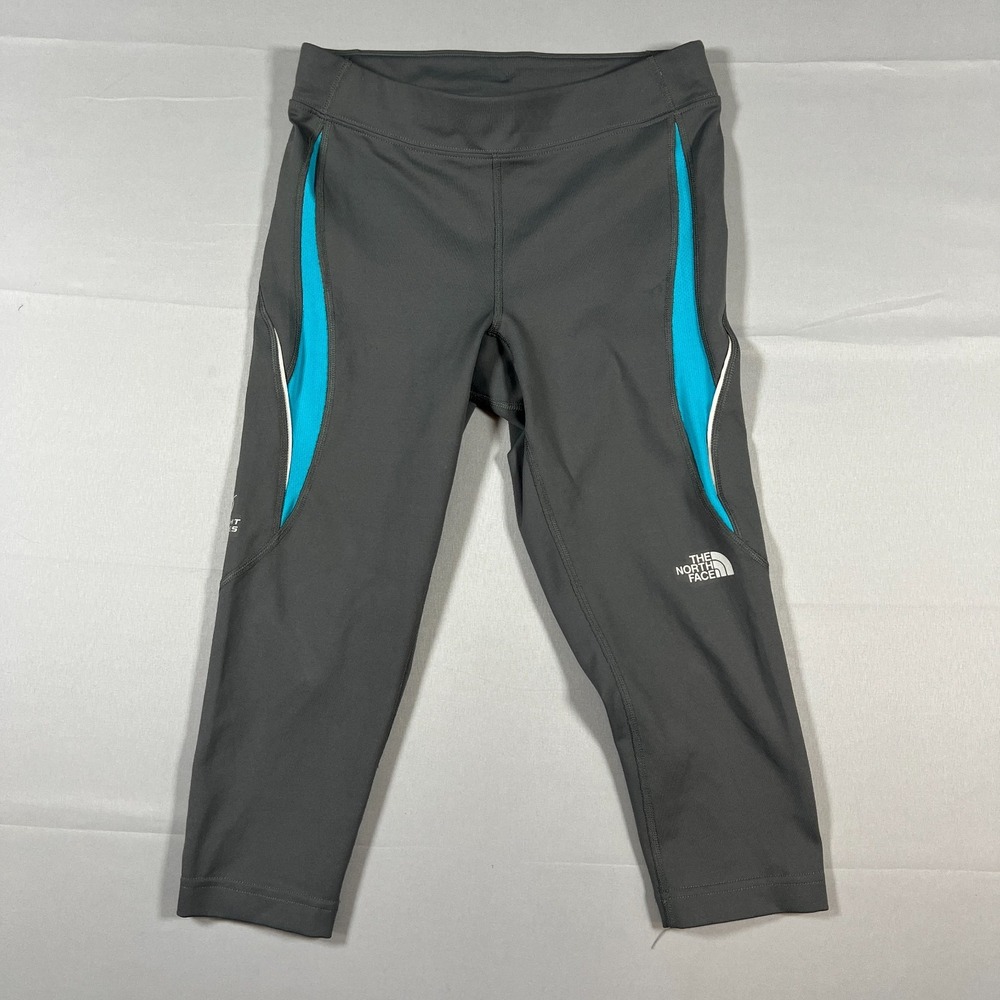 The North Face Flight Series Capri Leggings Womens Small Gray Blue High Waisted